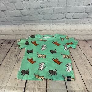Whistle & Flute Cat Pattern Toddler Shirt
